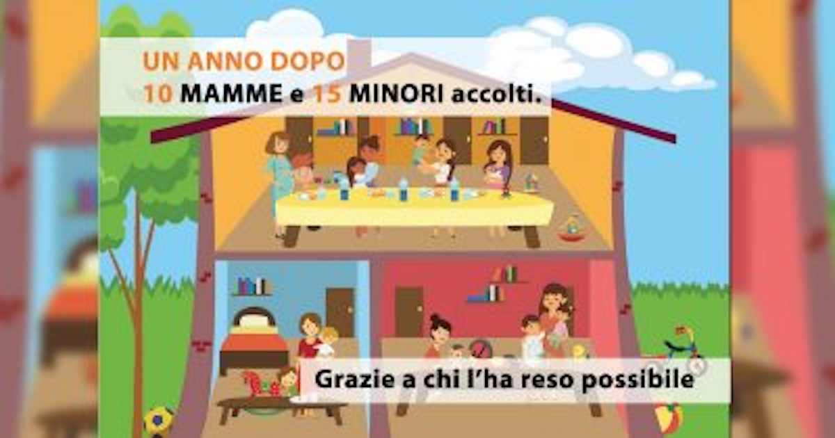 Un anno di "La Tua Casa": da un immobile sequestrato alla malavita una comunità di accoglienza per le mamme fragili e i loro bambini