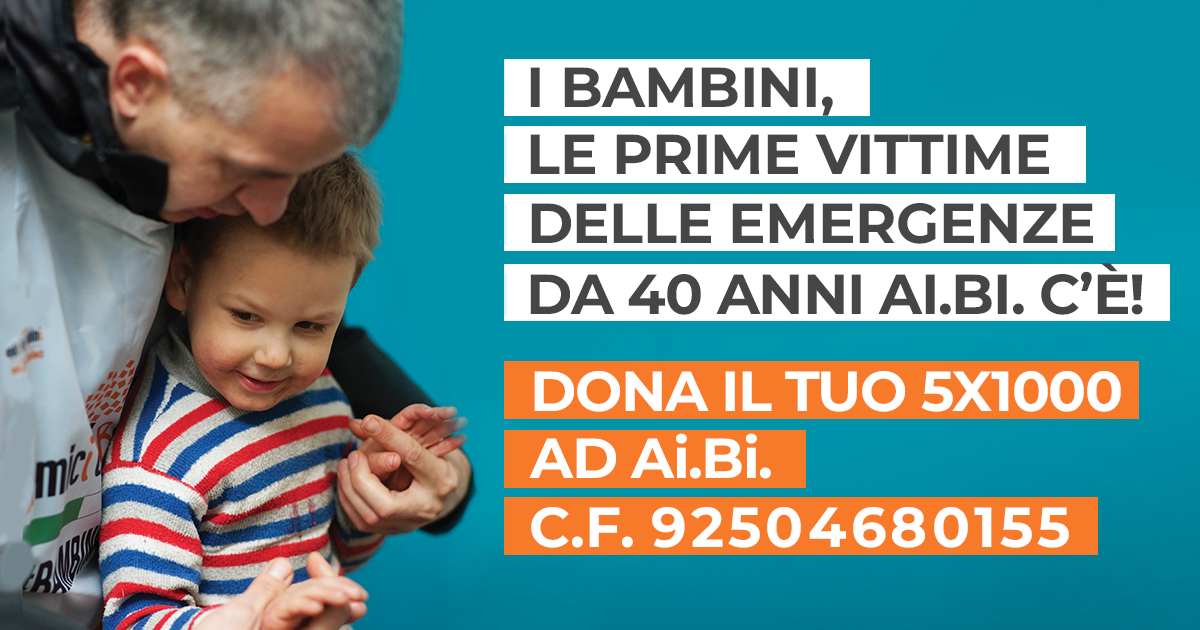 Il tuo 5x1000 per Ai.Bi. che da 40 anni… c’è!