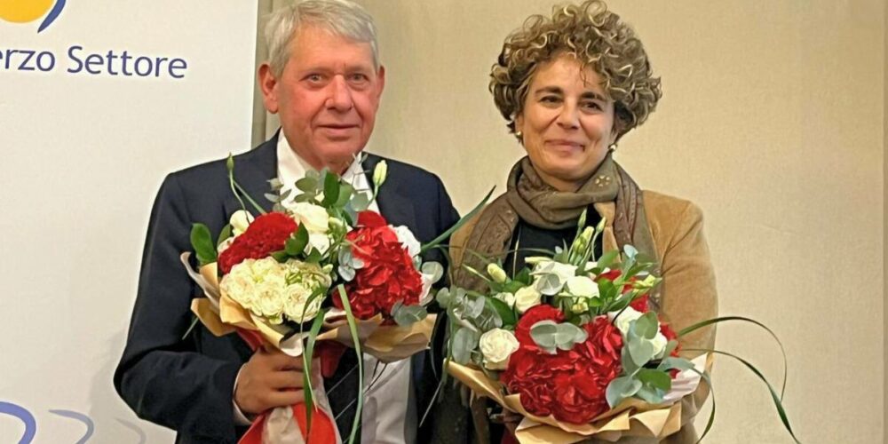Giancarlo Moretti, il nuovo portavoce del Forum del Terzo Settore, e Vanessa Pallucchi, precedente portavoce.