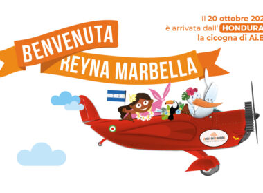 La cicogna di Ai.Bi. Amici dei Bambini porta in Italia con l'Adozione Internazionale Reyna. Dall'Honduras