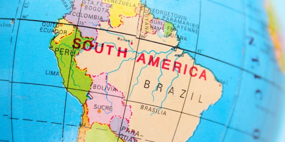 Cartina del Sud America