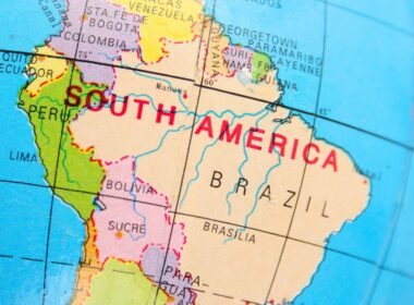 Cartina del Sud America