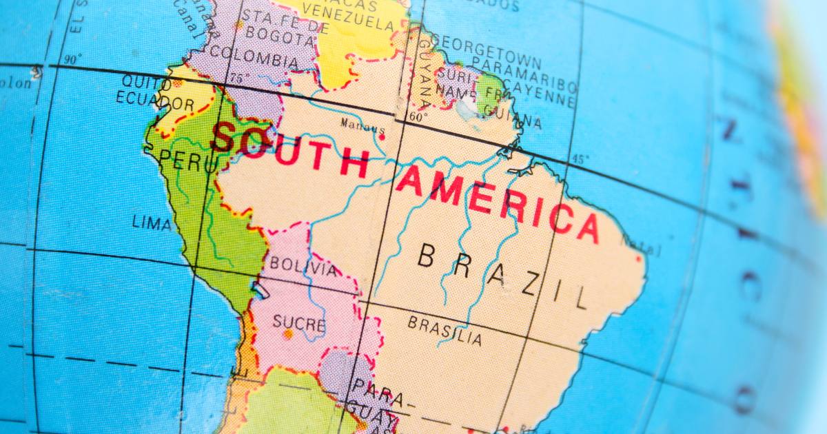 Cartina del Sud America