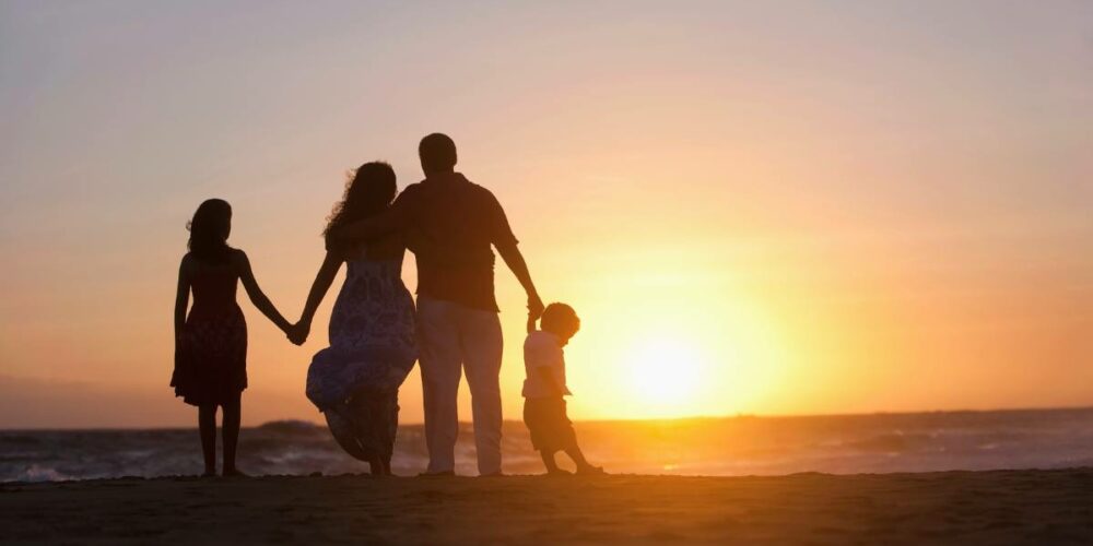 Una famiglia in controluce