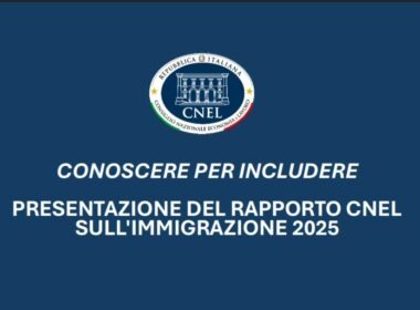 La locandina dell'evento di presentazione del rapporto CNEL sull'immigrazione