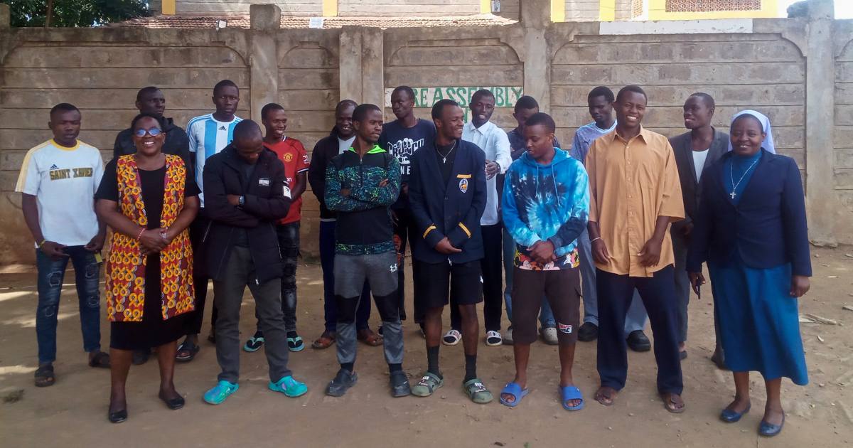 I ragazzi del Kwetu Home of Peace in Kenya