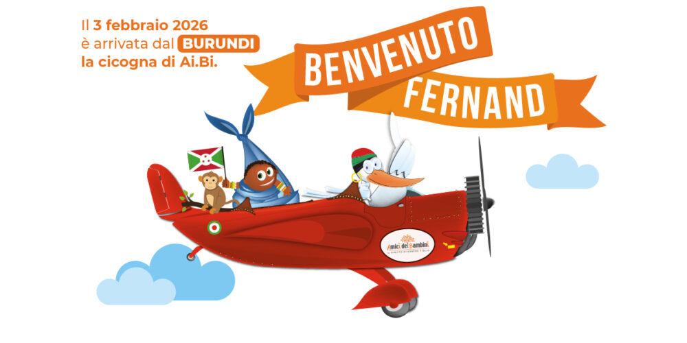La cicogna di Ai.Bi. Amici dei Bambini torna dal Burundi portando il piccolo Fernand dai suoi nuovi genitori