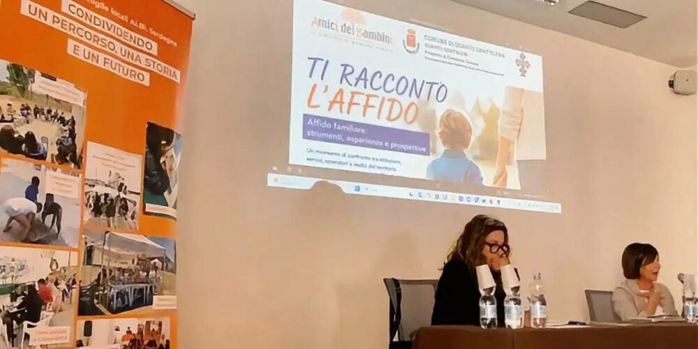 Un momento dell'iniziativa "Ti racconto l'Affido", convegno organizzato da Ai.Bi. Amici dei Bambini e il comune di Quartu Sant'Elena per parlare di affido familiare in Sardegna