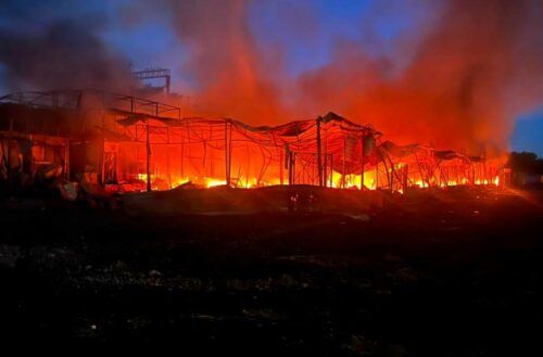 Kiev sotto attacco: distruzione dopo un bombordamento russo