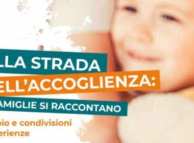 la locandina dell'evento di Ai.Bi. Amici dei Bambini per l'evento di promozione su affido e adozione