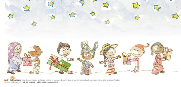 BIGLIETTO NATALE retro