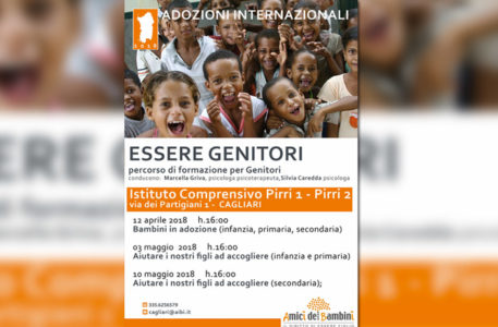 cagliari. Il secondo appuntamento del corso di Ai.Bi. 'Essere genitori'