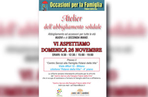 Abbigliamento per famiglie in difficoltà a Milano