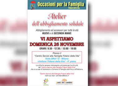 Abbigliamento per famiglie in difficoltà a Milano
