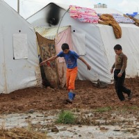 campi siria allagati 200
