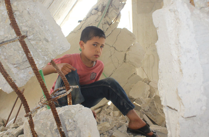 bombardamenti siria non lasciamoli soli, i bambini