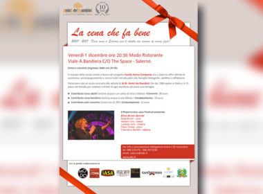 cena di natale per l'adozione internazionale e convegno con vescovo di salerno mons. moretti
