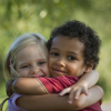 children hugging