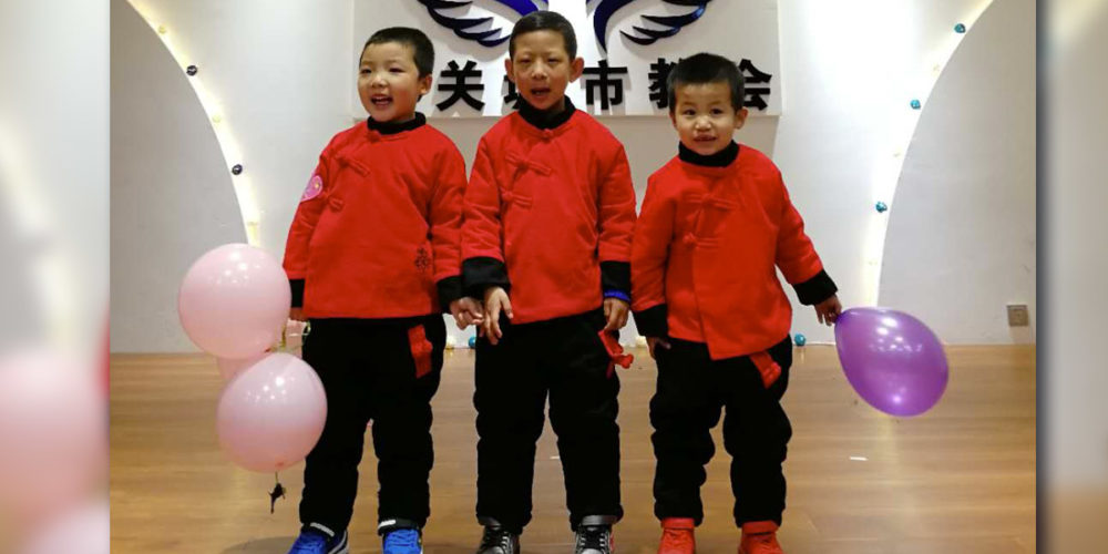 Bambini ospiti della casa 'Vittorino Colombo' a Xi'An in Cina