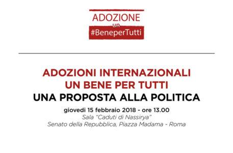 adozione internazionale, conferenza al senato per chiedere un bonus da 10mila euro per ogni bambino
