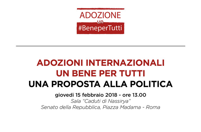 adozione internazionale, conferenza al senato per chiedere un bonus da 10mila euro per ogni bambino