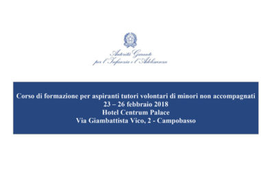 tutori volontari, Moretti di Ai.Bi. parla di affidamento familiare al Corso di Campobasso