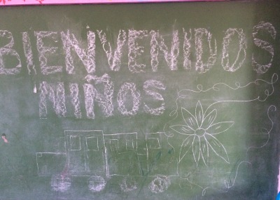 lavagna bienvenidos ninos 400 286