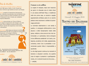 infanzia. A Pavia domani in scena 'L'amore va in soffitta', per i progetti di Ai.Bi.
