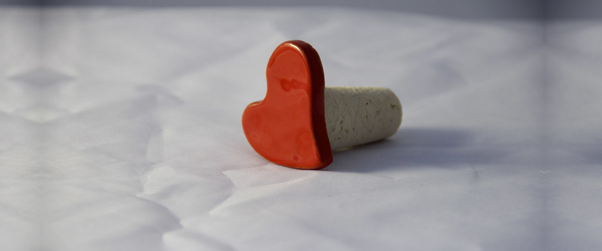 tappo cuore porcellana