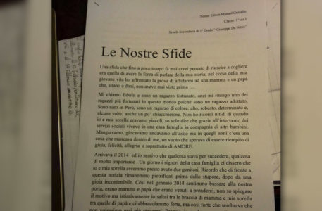 adozione internazionale, la sfida vinta da Edwin, raccontare la propria vicenda adottiva 