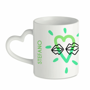 Tazza in ceramica con manico Cuore San Valentino ZA