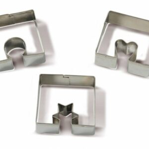 GUARDINI - Set 3 tagliabiscotti per biscotti da tazza