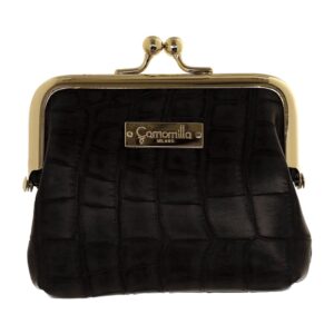 CAMOMILLA PORTA MONETE T CROCO NERO KAORI