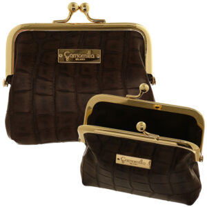 CAMOMILLA PORTA MONETE T CROCO MARRONE KAORI