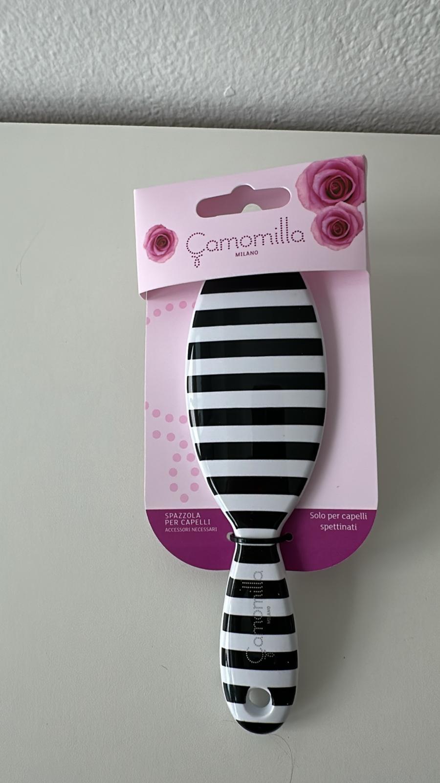 Spazzola Ovale righe retro