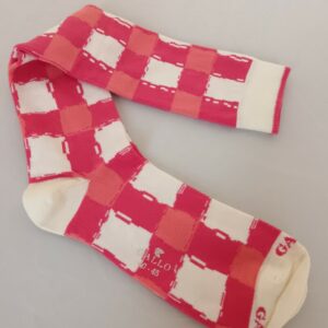 GALLO Calza lunga UOMO in fantasia quadrata multicolor