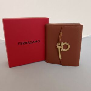 Salvatore Ferragamo - PORTAFOGLIO DONNA VIT. GEMINI SCORE NEW COGNAC