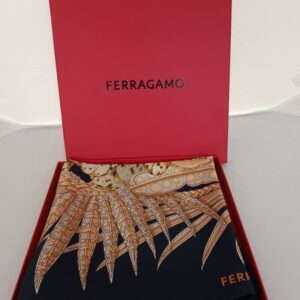 Salvatore Ferragamo - FOULARDS NEW NAVY/ORANGE/IVORY