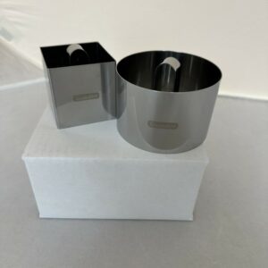 GUARDINI - Set 2 coppapasta tondo/quadro con stantuffo