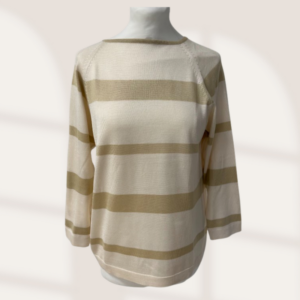 ANNA VIERO - maglia donna seta 100% panna/beige